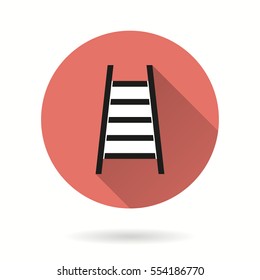 Ladder vector icon. Illustration isolated for graphic and web design.