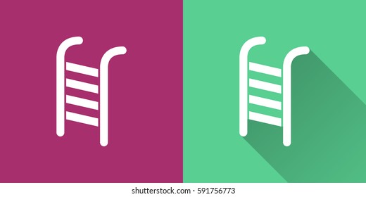 Ladder vector icon. Illustration isolated for graphic and web design.