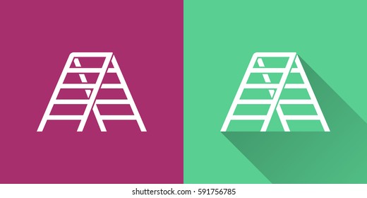 Ladder vector icon. Illustration isolated for graphic and web design.
