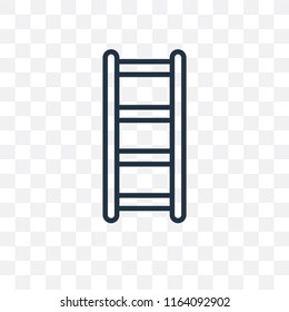 Ladder vector icon isolated on transparent background, Ladder logo concept
