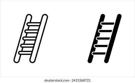 Ladder vector icon set.vector illustration on white background