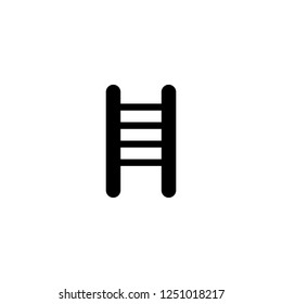 ladder vector icon. ladder sign on white background. ladder icon for web and app