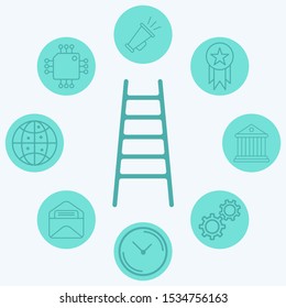 Ladder vector icon sign symbol