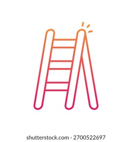 Icono de Vector de escalera ilustración de stock