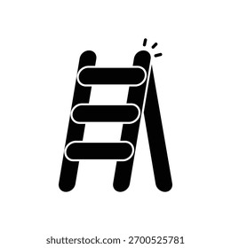 Icono de Vector de escalera ilustración de stock