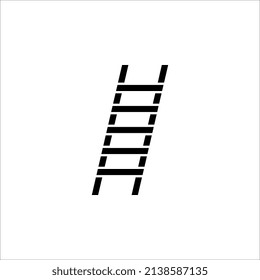 Ladder vector icon.Black vector icon isolated on white background