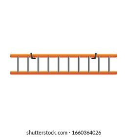 Ladder vector icon.Cartoon vector icon isolated on white background ladder.