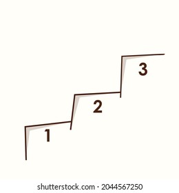 ladder. Vector illustration in flat style