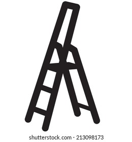 Ladder vector isolated icon black symbol