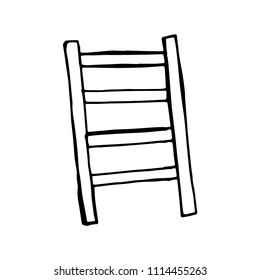 ladder vector. isolated on white background