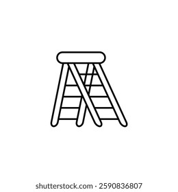 Ladder vector line icon icons design