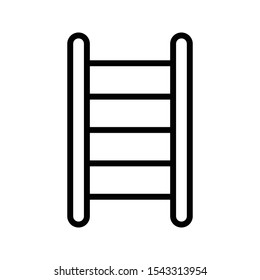 ladder vector thin line icon 