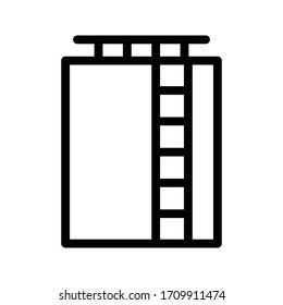 ladder vector thin line icon 