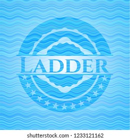 Ladder water wave representation badge.