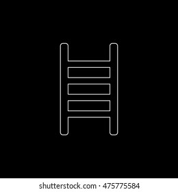 ladder  - white vector icon