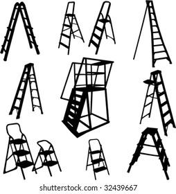 ladders collection - vector