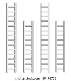 Ladders illustration is one color art that can be easily edited or separated for print or screen print.