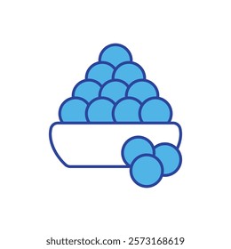 Laddu icon vector stock illustration