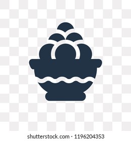 Laddu vector icon isolated on transparent background, Laddu transparency concept can be used web and mobile