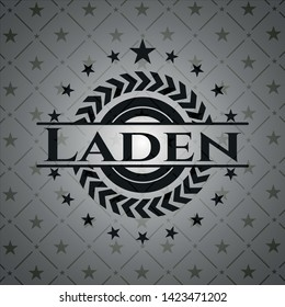 Laden black emblem. Vector Illustration. Detailed.