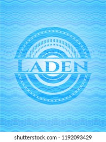 Laden water wave style emblem.