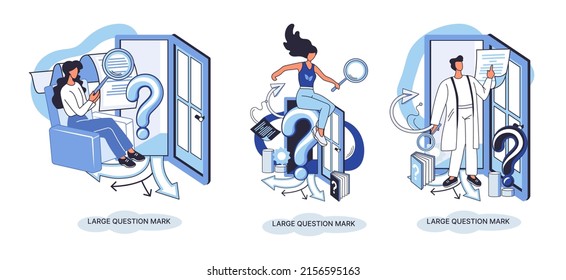 Ladge question mark metaphor. Problem and solution concept, question mark. Ask questions and receive answers. Online support center. Solving complex issues, why sign forum. FAQ frequently asked help