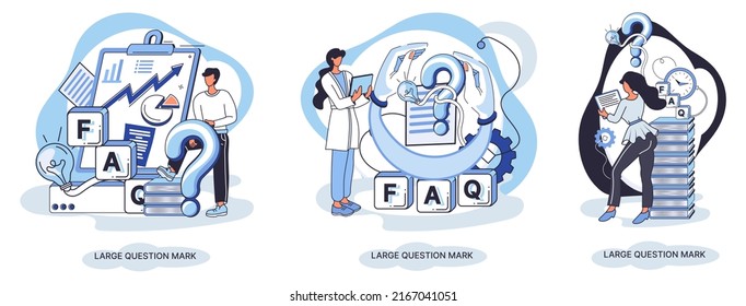 Ladge question mark metaphor. Problem and solution concept, question mark. Ask questions and receive answers. Online support center. Solving complex issues, why sign forum. FAQ frequently asked help