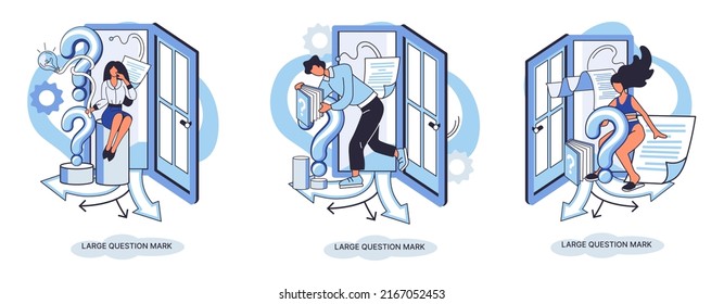 Ladge question mark metaphor. Problem and solution concept, question mark. Ask questions and receive answers. Online support center. Solving complex issues, why sign forum. FAQ frequently asked help