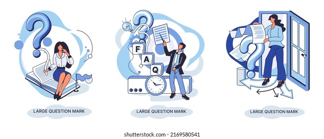 Ladge question mark metaphor. Problem and solution concept, question mark. Ask questions and receive answers. Online support center. Solving complex issues, why sign forum. FAQ frequently asked help