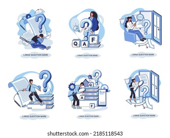 Ladge question mark metaphor. Problem and solution concept, question mark. Ask questions and receive answers. Online support center. Solving complex issues, why sign forum. FAQ frequently asked help