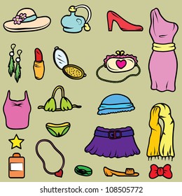 ladies apparel items