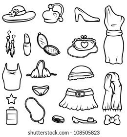 ladies apparel items