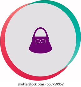 Ladies bag  icon. Vector design.