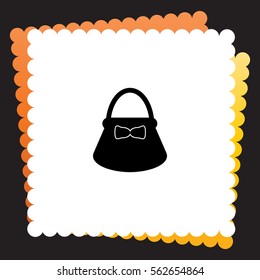 Ladies bag  icon. Vector design.