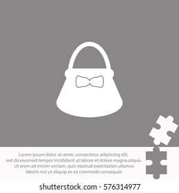 Ladies bag  icon Vector design.