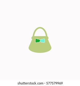 Ladies bag  icon Vector design. Colored illustration.