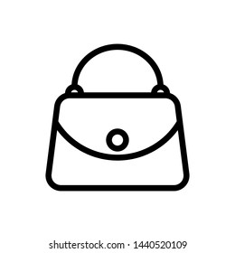 Ladies bag symbol icon vector illustration