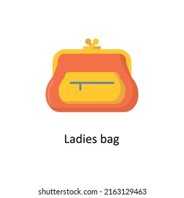 Ladies bag vector flat icon for web isolated on white background EPS 10 file