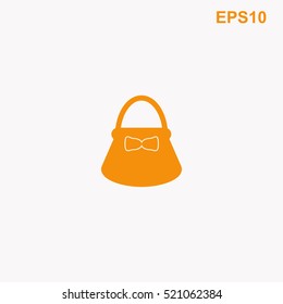 Ladies bag vector icon