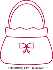 ladies' bag, vector illustration
