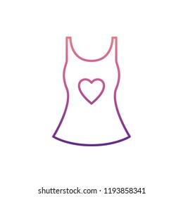 ladies blouse icon in nolan style. One of Summer Clothes collection icon can be used for UI, UX