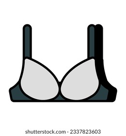 Ladies bra icon in unique design 