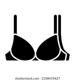 Ladies bra icon in unique design 