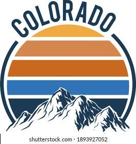 Ladies Colorado Mountain Vector Art, T shirt Design Download