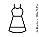Ladies Dress Vector Icon