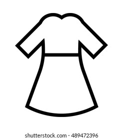 Ladies Dress Vector Icon