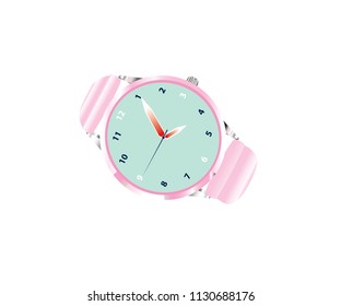 Ladies elegant watch isolated