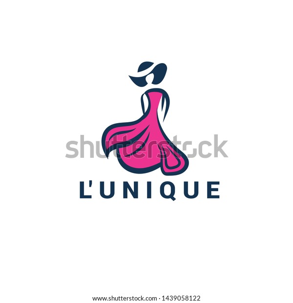 Ladies Fashion Design Logo Illustration Stock Vector (Royalty Free ...