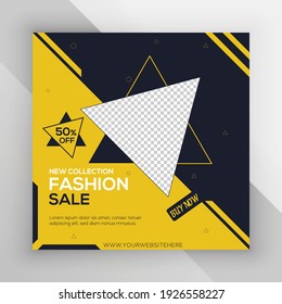 Ladies Fashion social Media Post. Vector, Template Design.