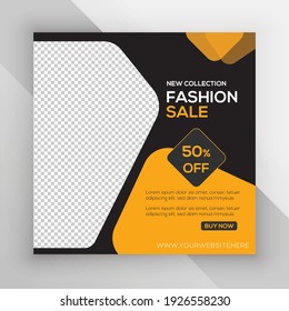 Ladies Fashion social Media Post. Vector, Template Design.